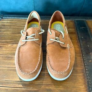 Cole Haan Tan Boatshoe